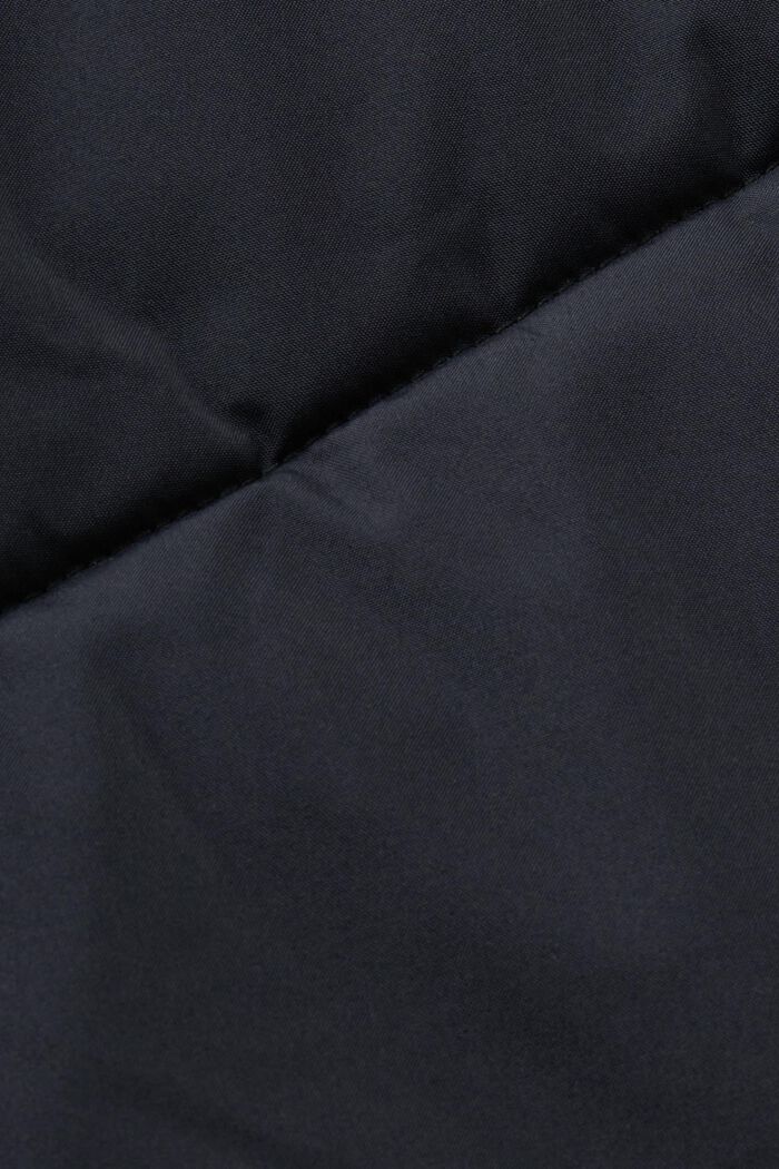 Gewatteerde jas met capuchon, BLACK, detail image number 7