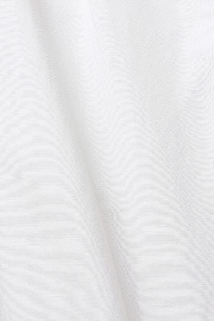 Met linnen: broek met knoopsluiting, WHITE, detail image number 4
