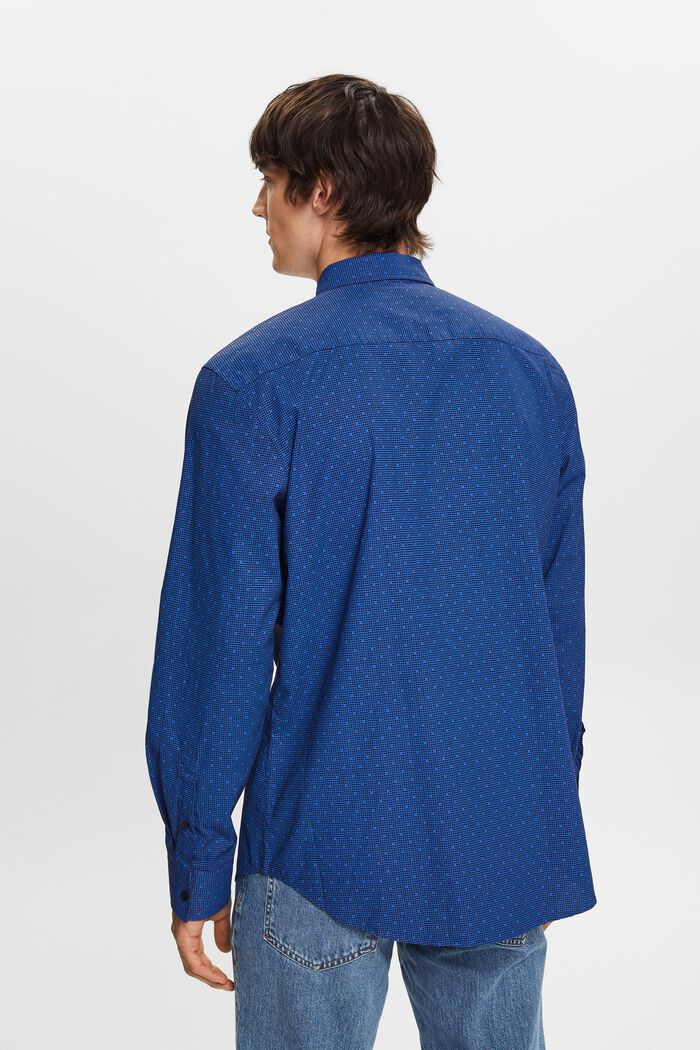 Buttondown-overhemd met motief, 100% katoen, BRIGHT BLUE, detail image number 3