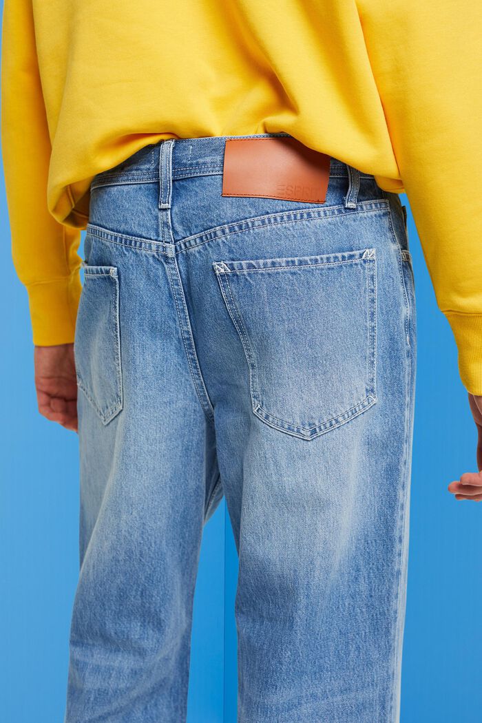 Rechte jeans met wijde pijpen, BLUE LIGHT WASHED, detail image number 2