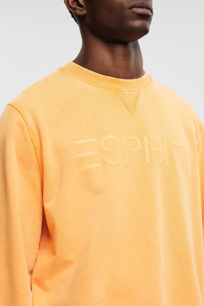 Sweatshirt met logoprint, GOLDEN ORANGE, detail image number 2