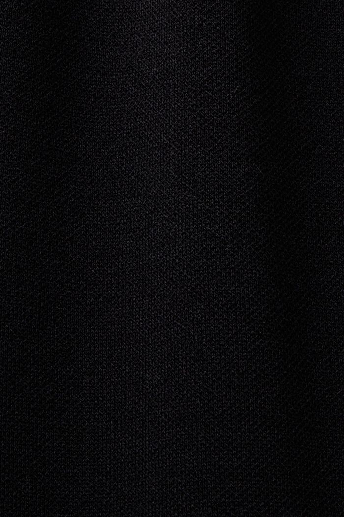 Geplooide T-shirtjurk met minilengte, BLACK, detail image number 5