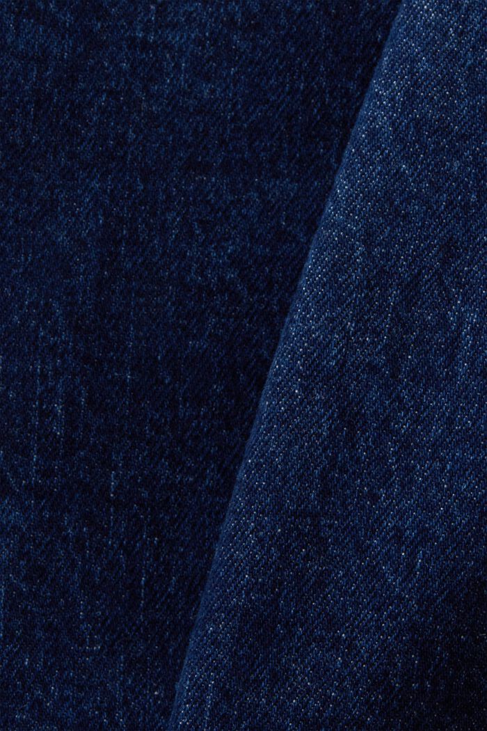 Retro slim jeans met hoge taille, BLUE MEDIUM WASHED, detail image number 6