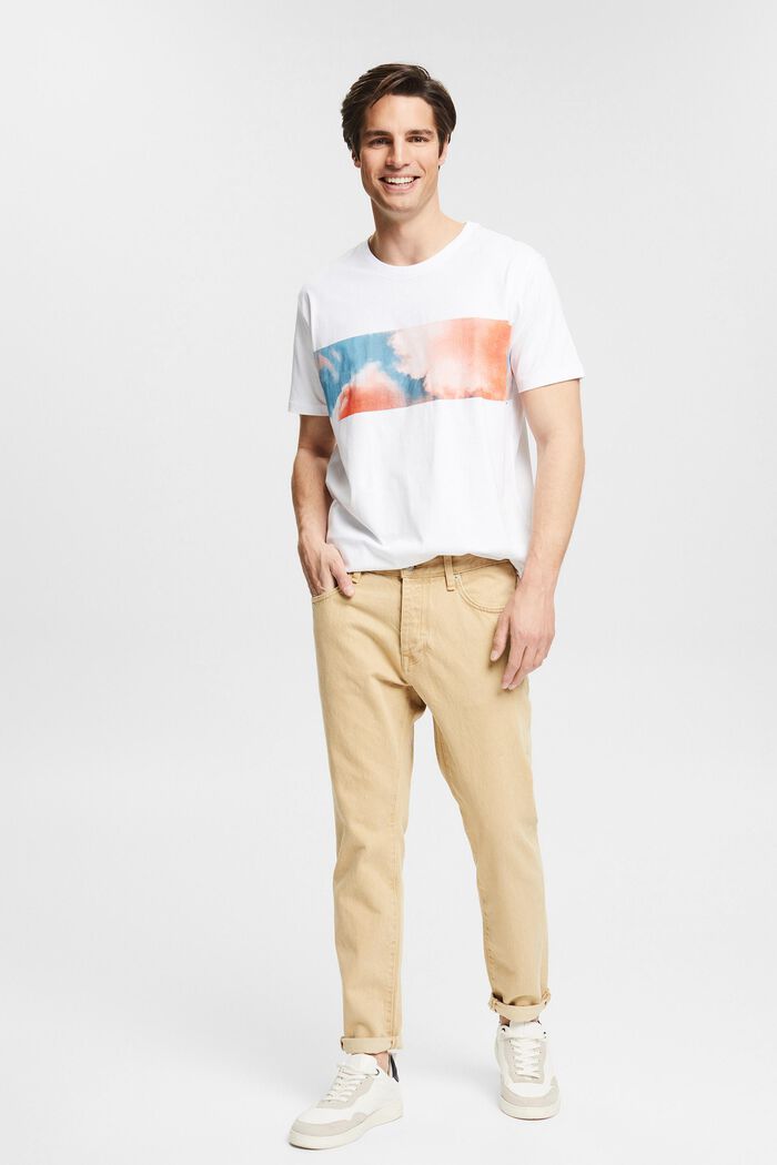 Jersey T-shirt met print, WHITE, detail image number 6