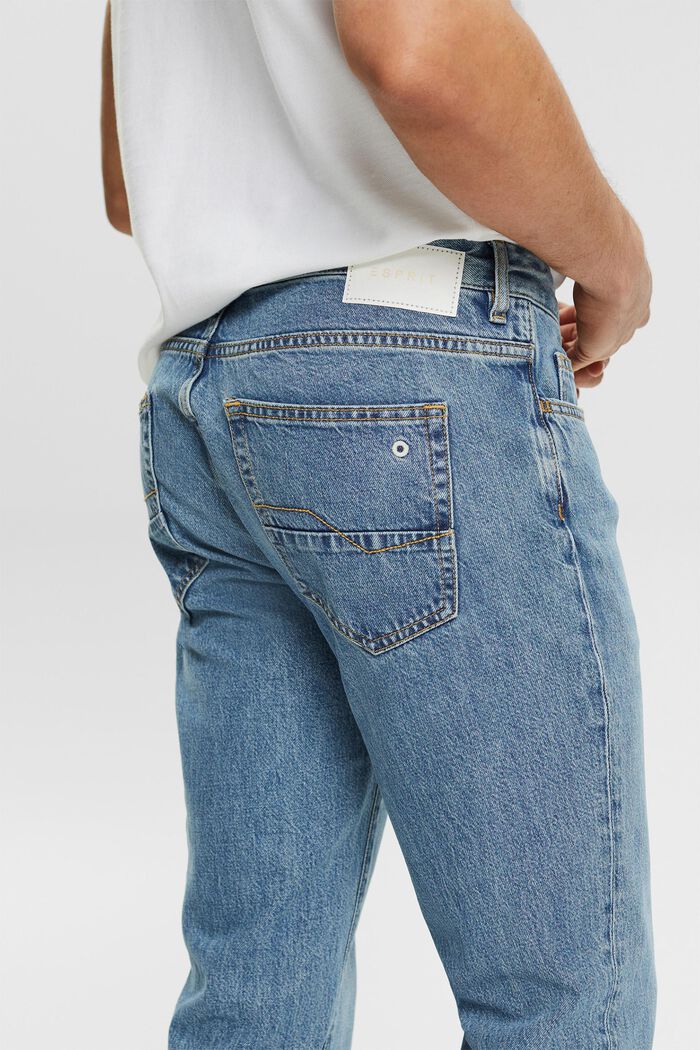 Jeans met knoopsluiting, BLUE MEDIUM WASHED, detail image number 1