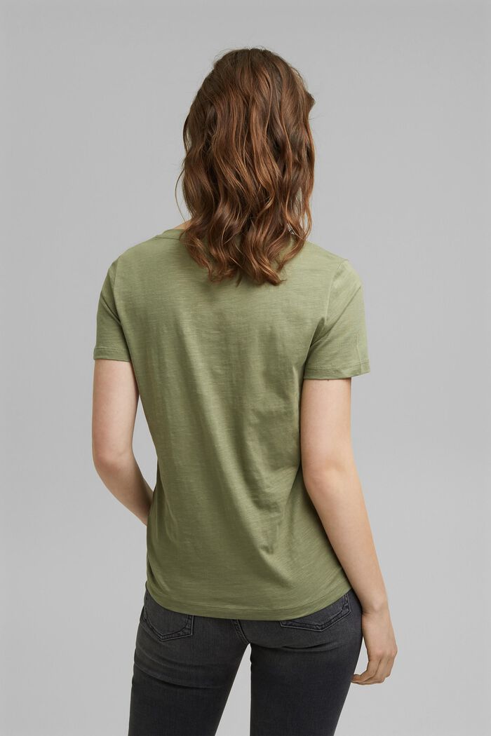 T-shirt van 100% organic cotton, LIGHT KHAKI, detail image number 3