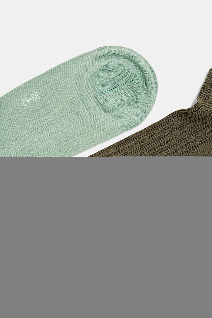 Sneaker socks, MINT/KHAKI, detail image number 1