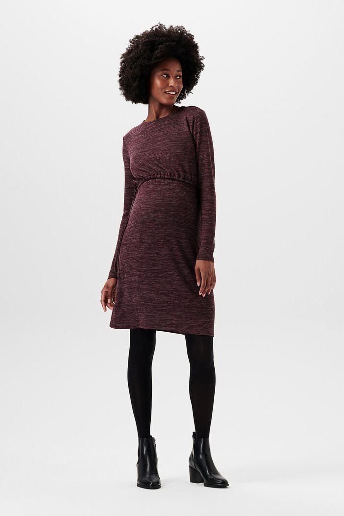Dresses knitted, PLUM BROWN, detail image number 0