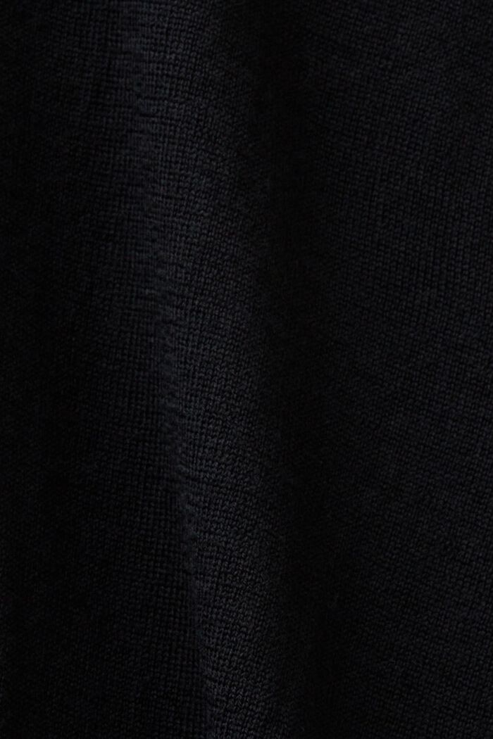 Oversized wollen trui met turtleneck, BLACK, detail image number 5