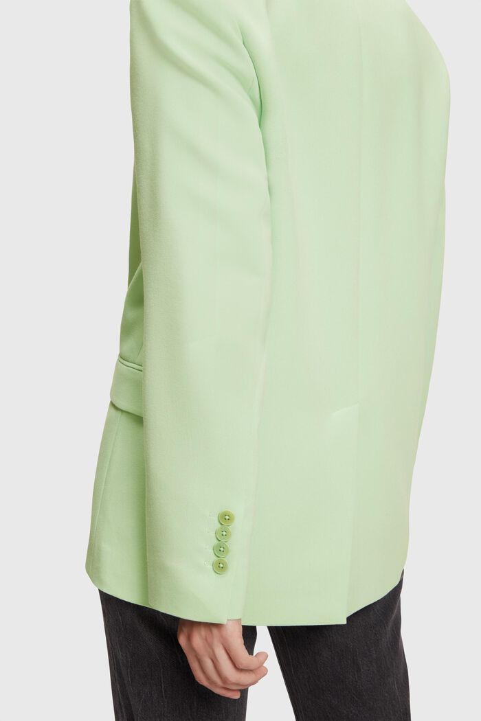 Oversized blazer met twee rijen knopen, PASTEL GREEN, detail image number 3