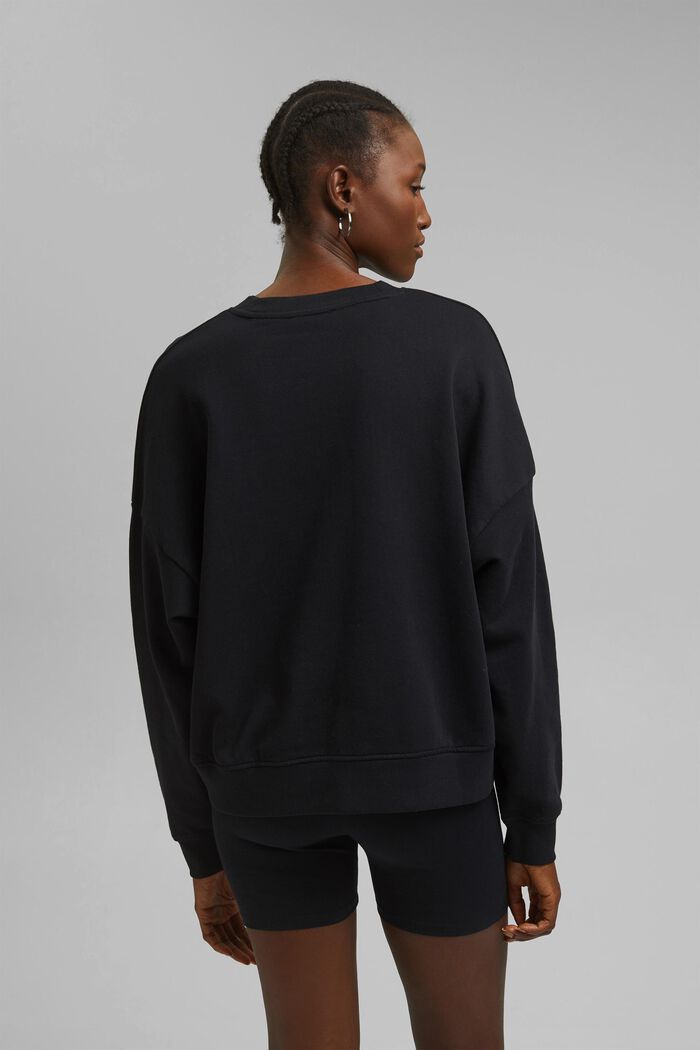 Sweatshirt van 100% biologisch katoen, BLACK, detail image number 3
