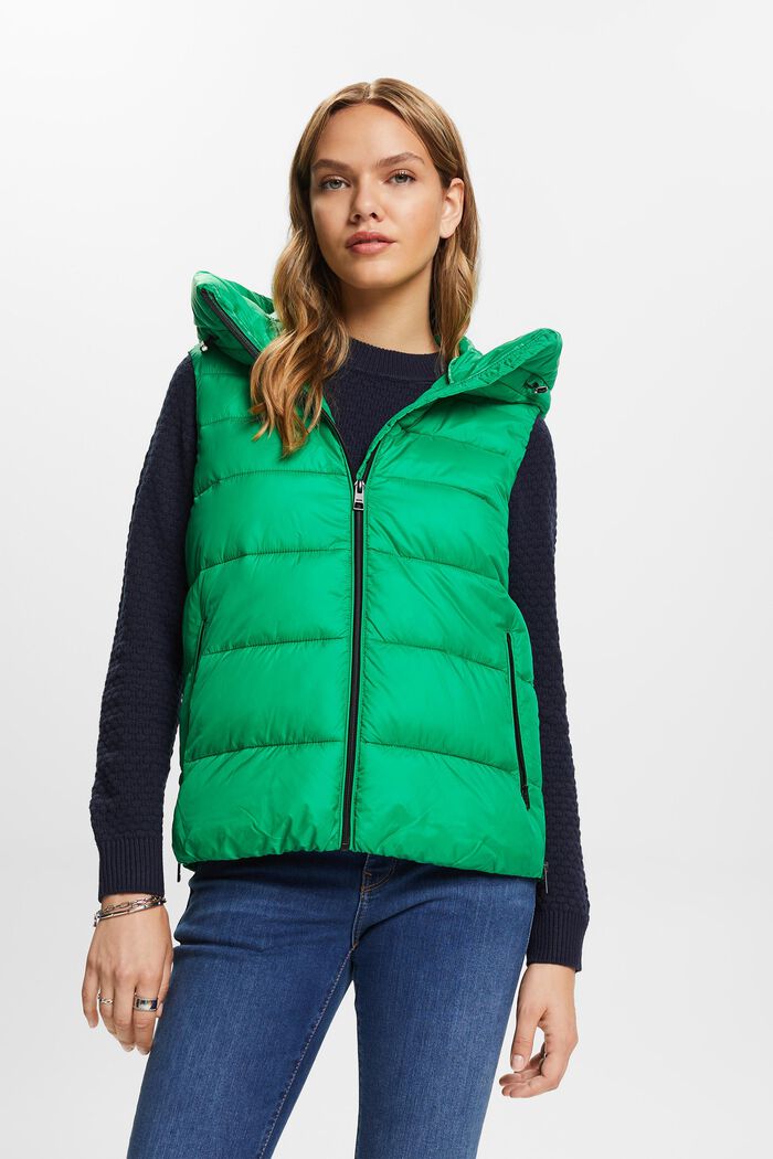Gerecycled: bodywarmer, GREEN, detail image number 0