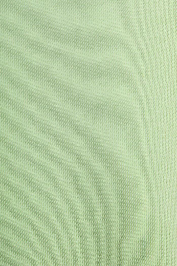 Uniseks logo-sweatshirt van katoenen fleece, LIGHT GREEN, detail image number 4