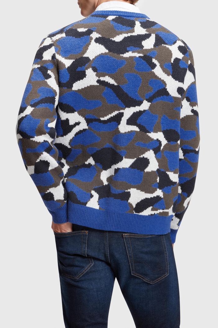 Vest met camouflagemotief, NAVY, detail image number 1