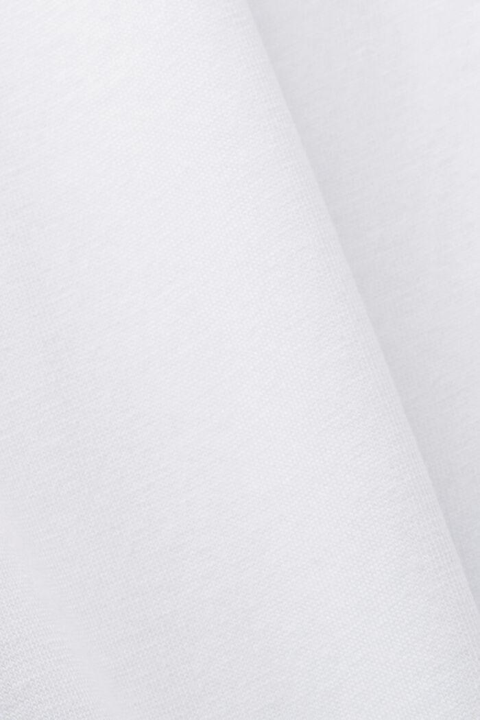 Jersey T-shirt met contrasterende zomen, WHITE, detail image number 5