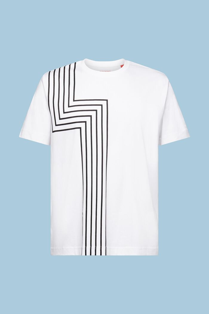 T-shirt met print van pimakatoen, WHITE, detail image number 6
