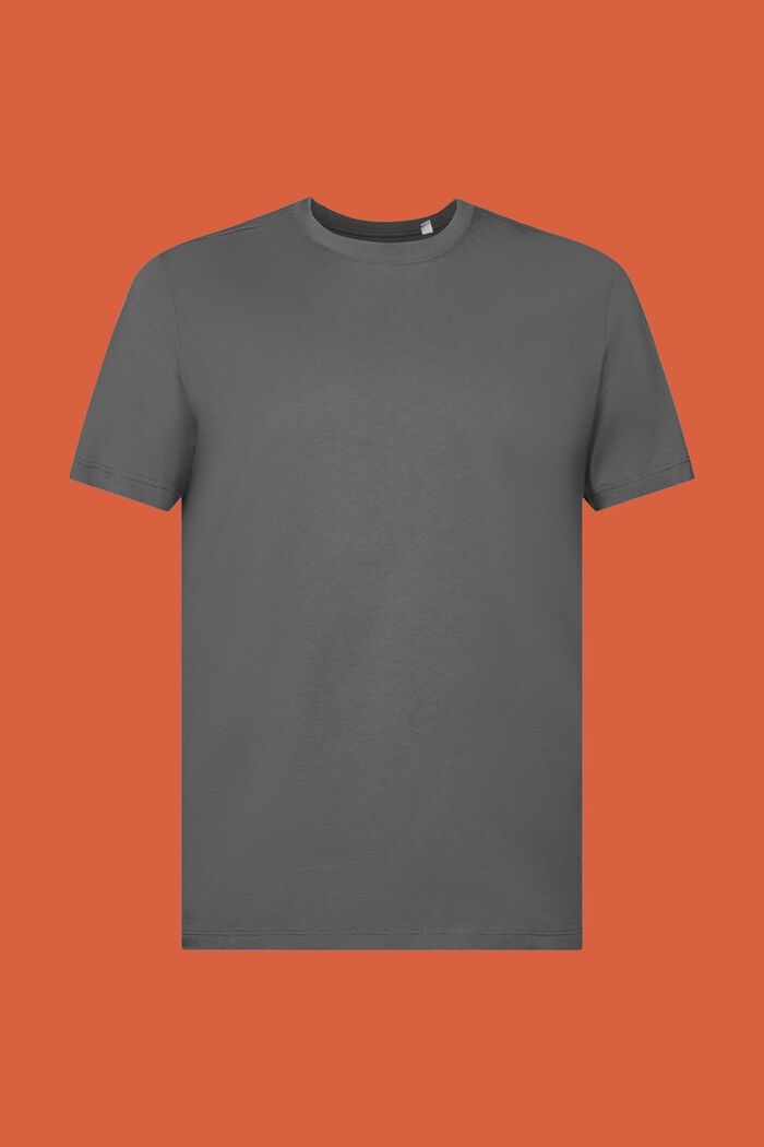 Jersey T-shirt, 100% katoen, DARK GREY, detail image number 6