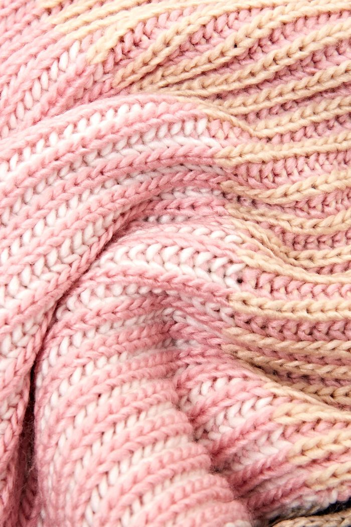 Meerkleurige ribgebreide sjaal, NEW NAVY, detail image number 1