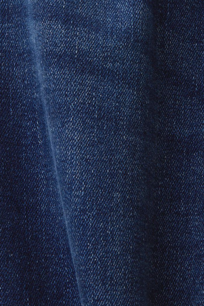 Gerecycled: bootcut jeans met hoge taille, BLUE DARK WASHED, detail image number 6