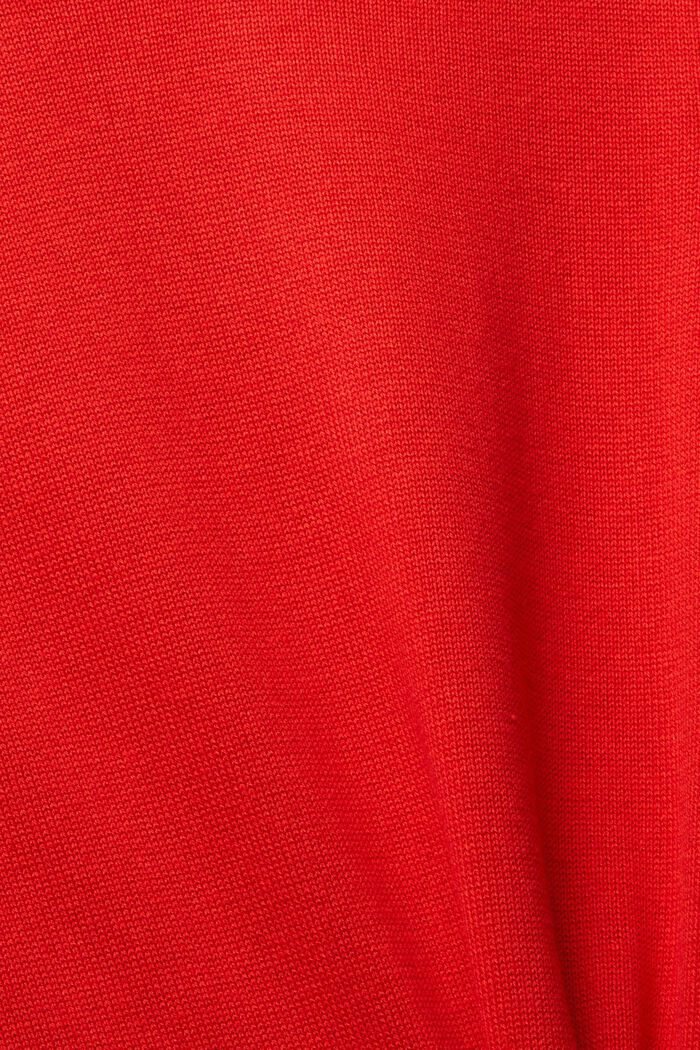 Gebreide midi-jurk, ORANGE RED, detail image number 1