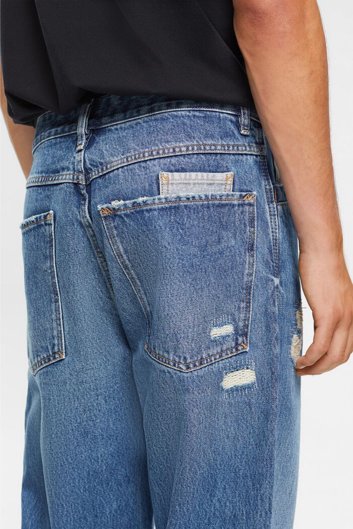 Jeans met losse pasvorm, BLUE DARK WASHED, detail image number 4