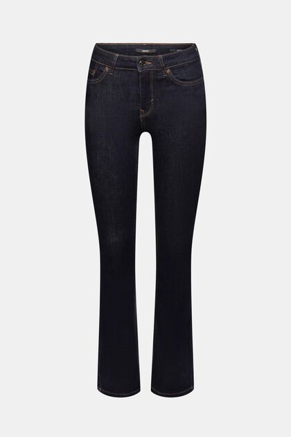 Skinny bootcut jeans, BLUE DARK WASHED, overview