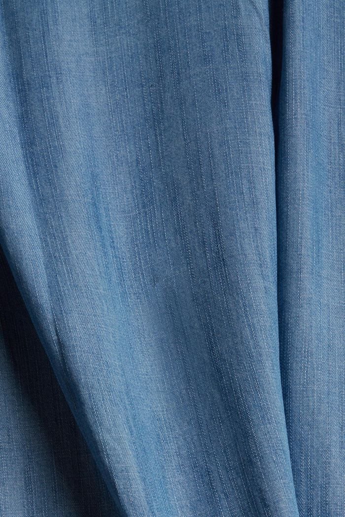 Van TENCEL™: oversized overhemd met denim look, BLUE MEDIUM WASHED, detail image number 5