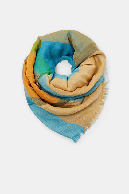 Meerkleurige sjaal van een linnenmix
