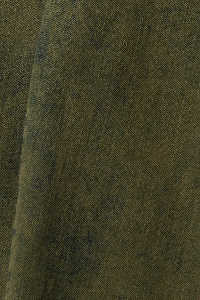 Stretchjeans met garment washed-out look, DARK KHAKI, detail image number 5