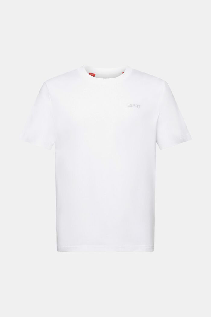 Uniseks T-shirt met logo, WHITE, detail image number 7