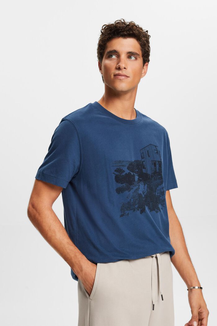Grafisch  T-shirt met print, BLUE, detail image number 2