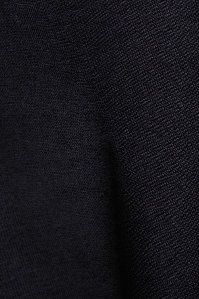 Jersey midirok, duurzaam katoen, BLACK, detail image number 6
