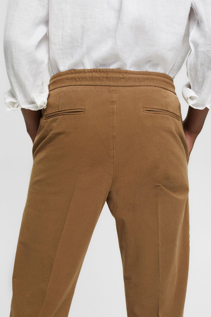 Relaxed chino van organic cotton, BARK, detail image number 2