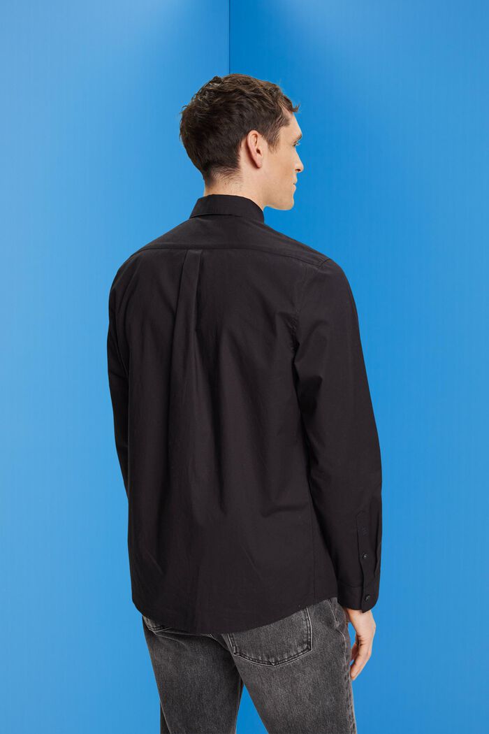 Overhemd met buttondownkraag, BLACK, detail image number 3