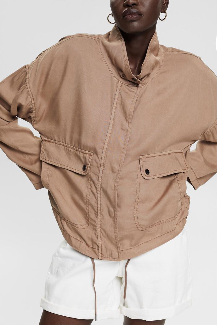 Van TENCEL™: luchtige jas, TAUPE, detail image number 2