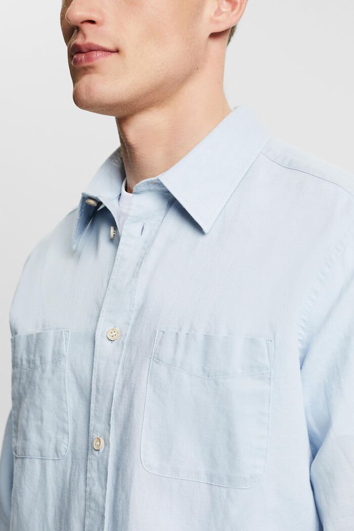 Overhemd met lange mouwen, LIGHT BLUE, detail image number 3