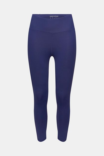 Cropped legging met E-DRY, NAVY, overview