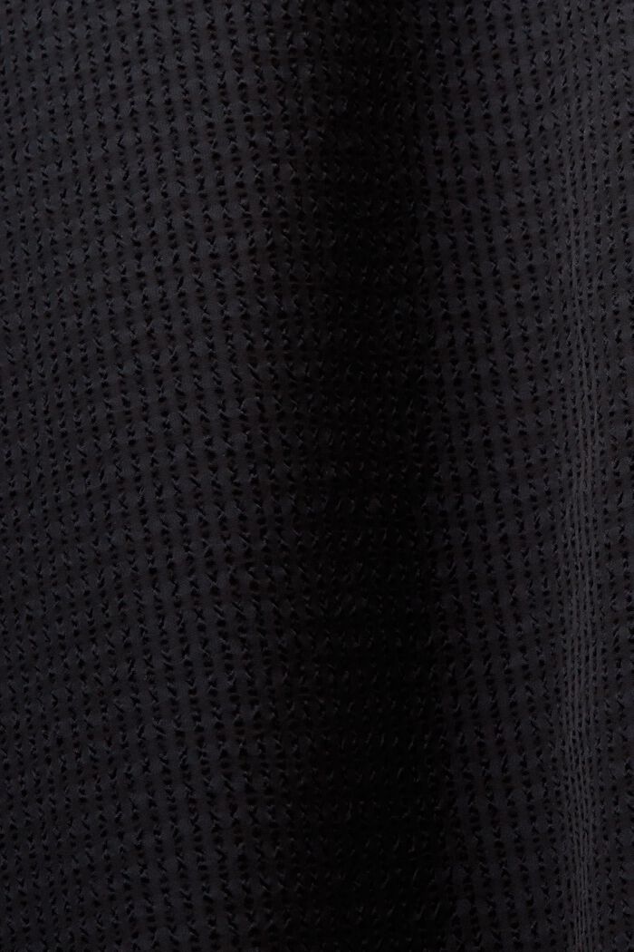 Blouse met lange mouwen en structuur, BLACK, detail image number 4