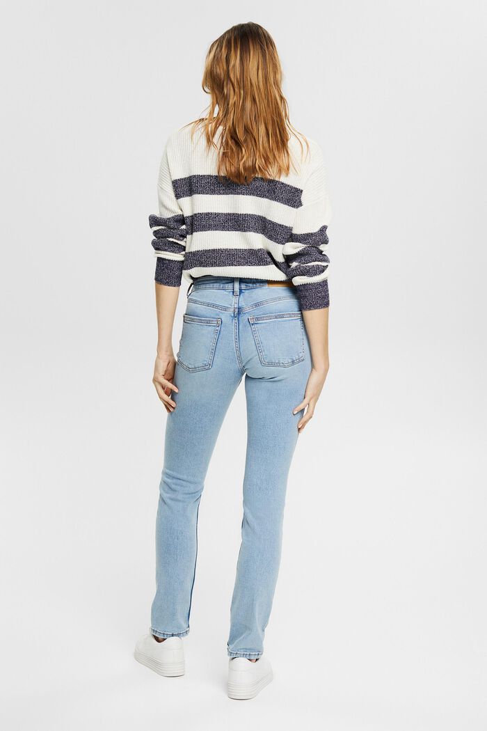 Katoenen jeans met comfortabele stretch, BLUE LIGHT WASHED, detail image number 3