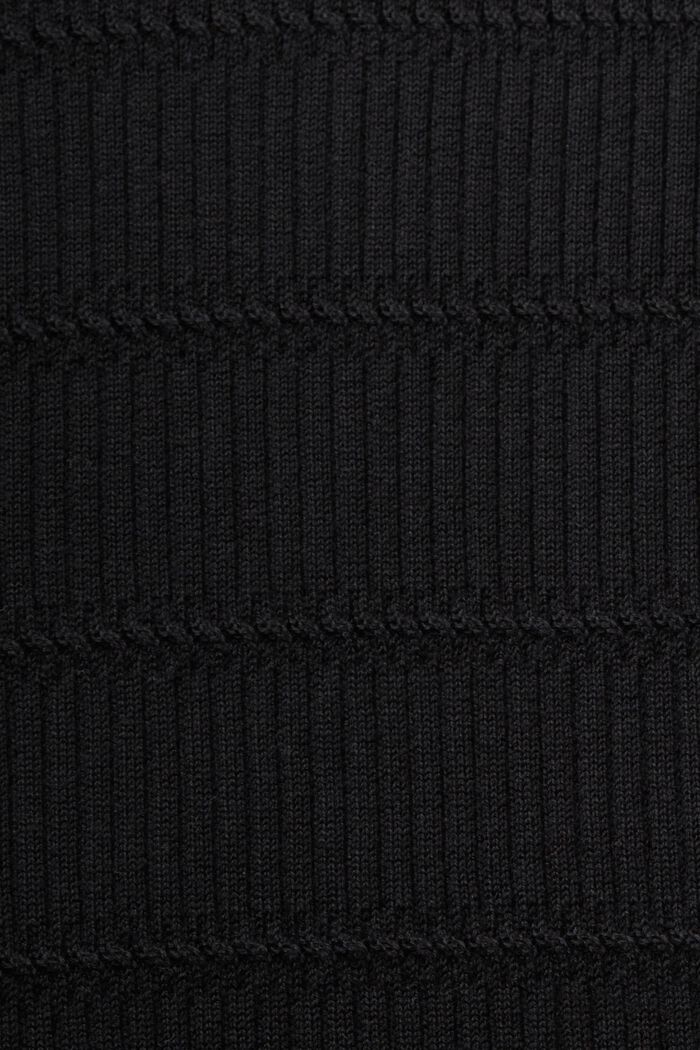 Mini-jurk met structuur, BLACK, detail image number 4
