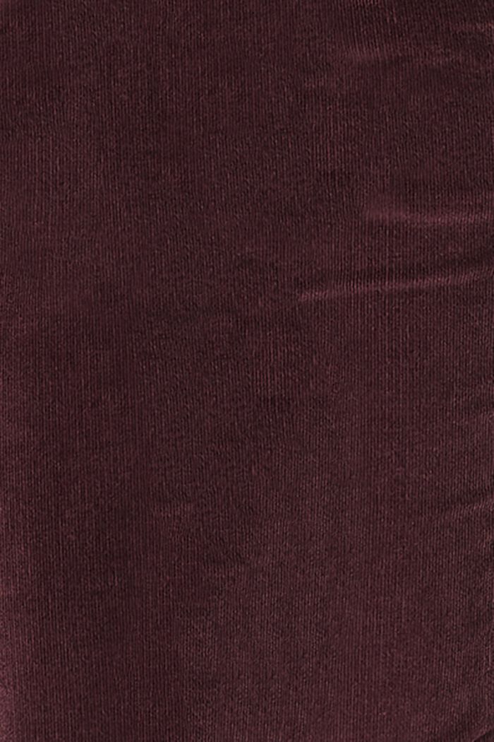 Corduroy broek van katoen met stretch en een band over buik, COFFEE, detail image number 1