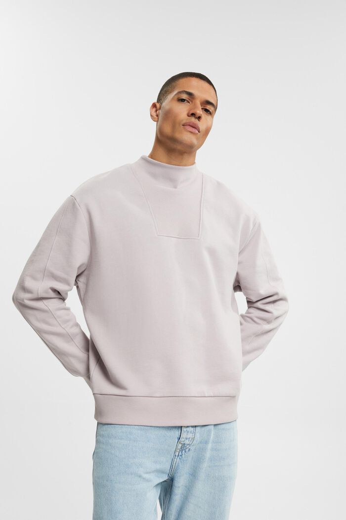 Sweatshirt met opstaande kraag, LAVENDER, detail image number 0