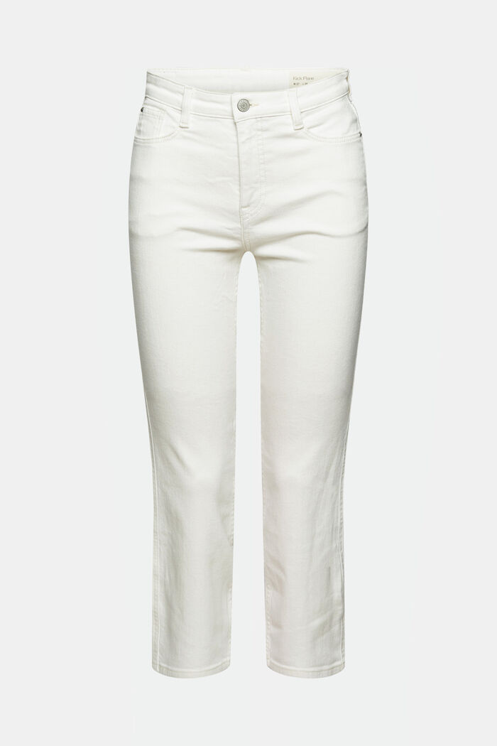 Cropped jeans met kick flare, OFF WHITE, overview