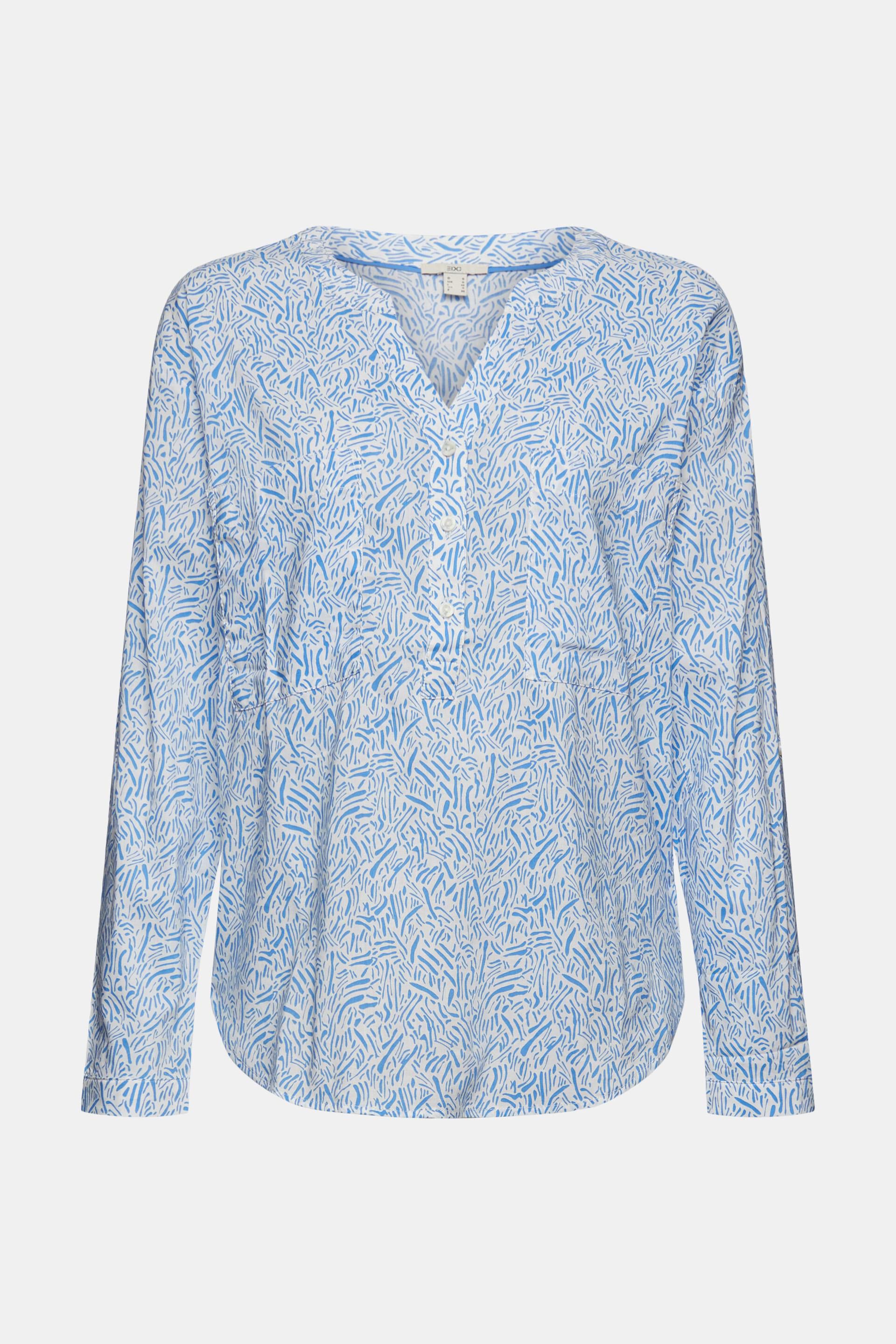 Opus Slip-over blouse blauw elegant Mode Blouses Slip-over blouses 