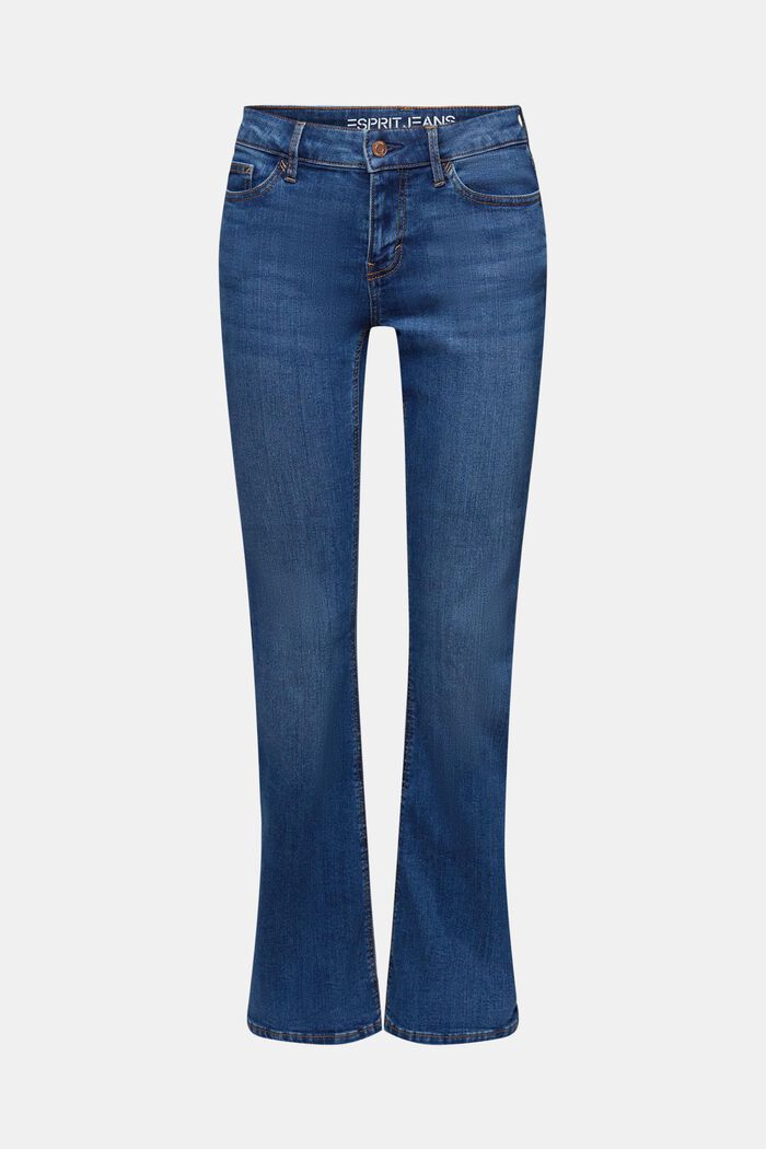 Bootcut jeans met middelhoge taille, BLUE MEDIUM WASHED, detail image number 7