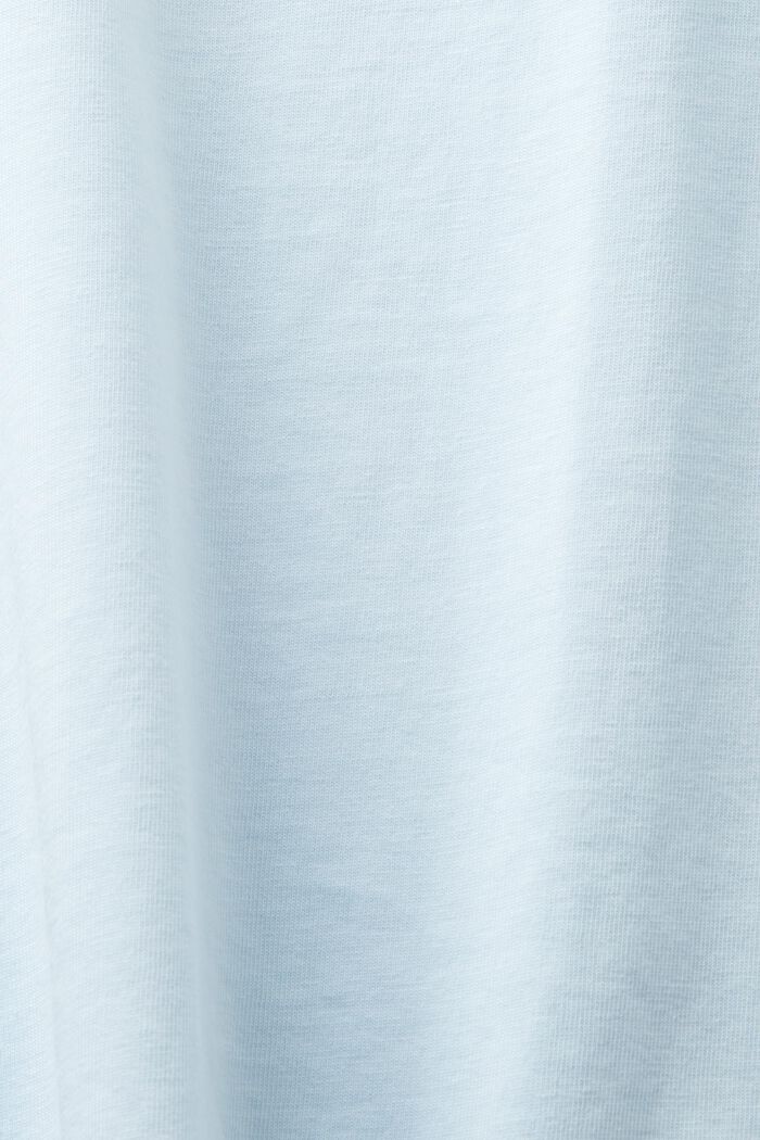 T-shirt met korte mouwen en ronde hals, PASTEL BLUE, detail image number 5
