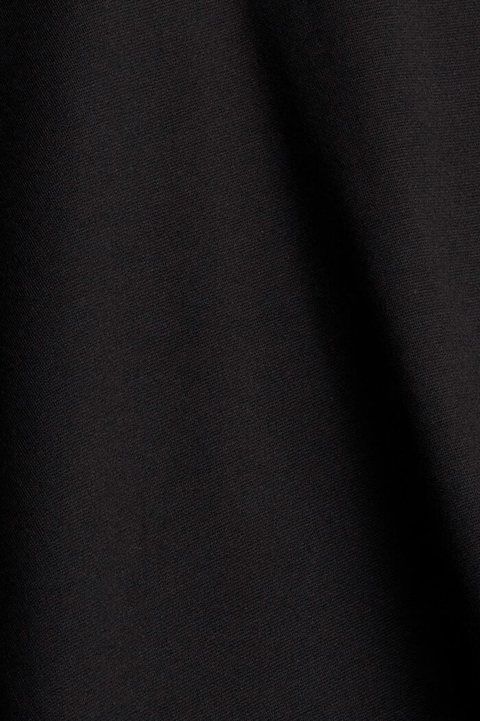 Hoody met fluwelen bandjes LENZING™ ECOVERO™, BLACK, detail image number 4