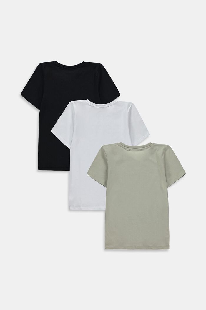 Set van 3 T-shirts van zuiver katoen, GREEN, detail image number 1