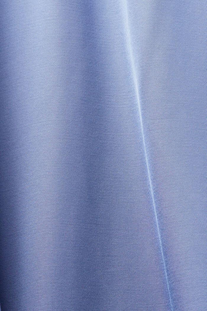 Gesmokte satijnen blouse, BLUE LAVENDER, detail image number 5