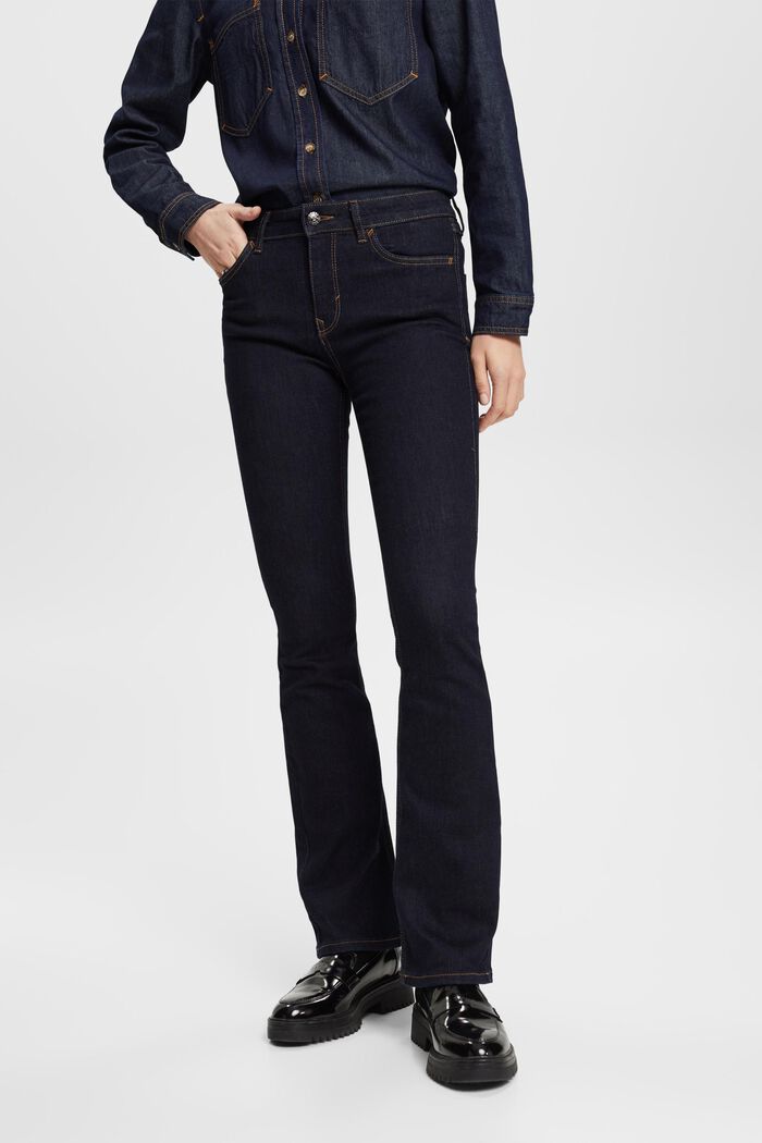 Skinny bootcut jeans, BLUE DARK WASHED, detail image number 0
